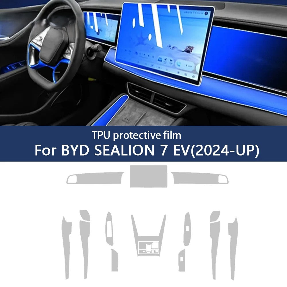 Auto Central Control TPU Navigation Anti Scratch Protection Film For BYD SEALION 7 EV