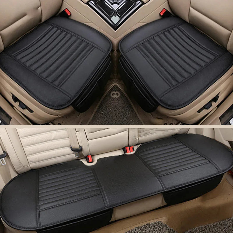 Funda de asiento de coche de 3 piezas, funda de cojín para asiento delantero inferior y trasero para BYD Atto 3 2022 2023 Song PLUSDM-i Qin Tang EV F3 E6