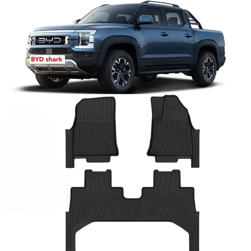 BYD Shark 2025 2024 Fußmatten Kofferraummatten RHD & LHD
