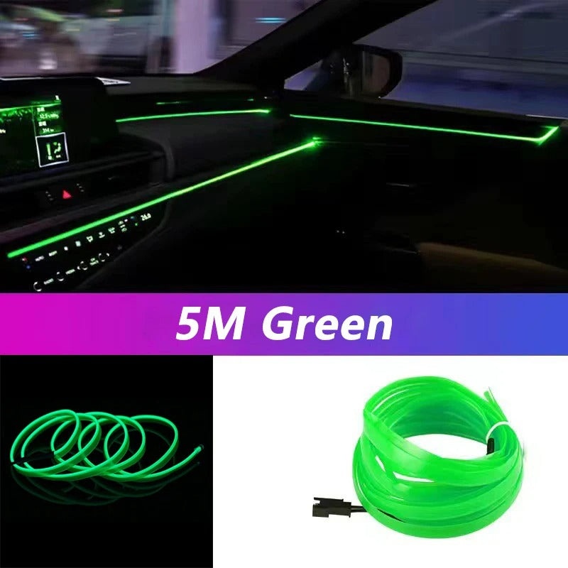 5M Led Strip Light Neon EL Wiring Decorative Lamp For BYD