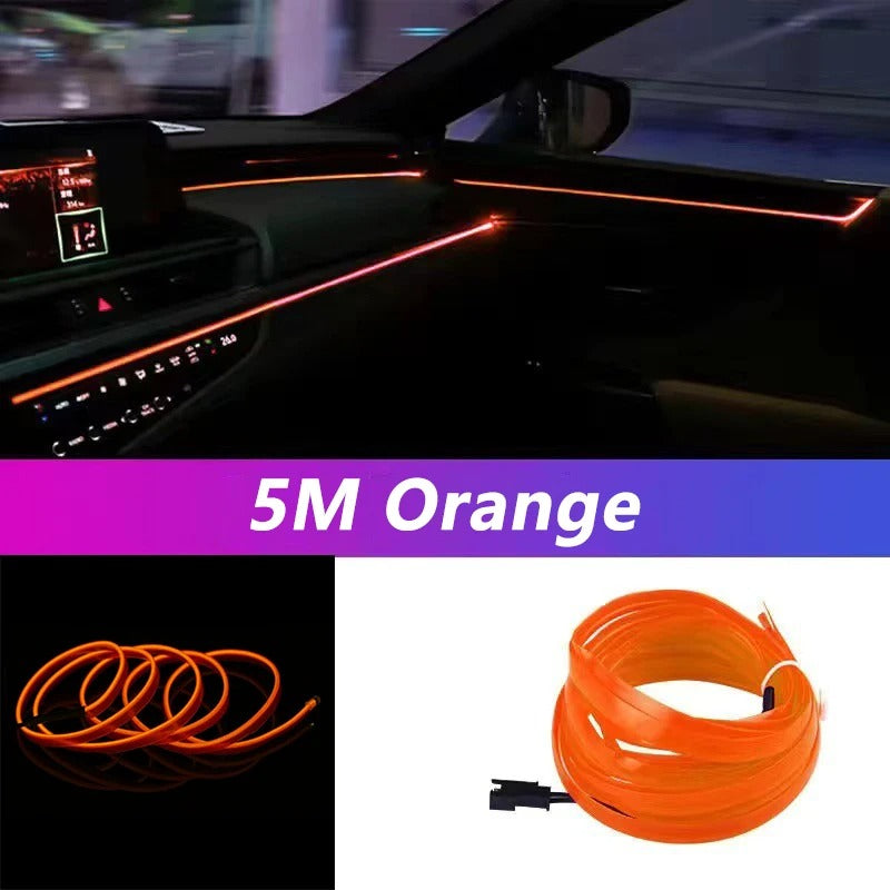 5M Led Strip Light Neon EL Wiring Decorative Lamp For BYD