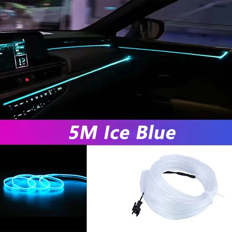 5M Led Strip Light Neon EL Wiring Decorative Lamp For BYD