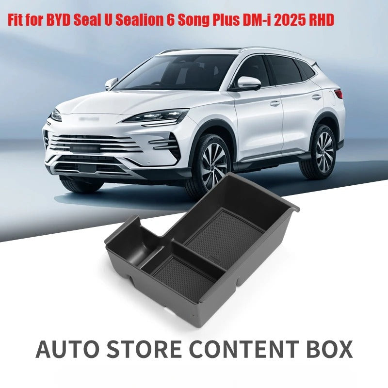 For RHD BYD Seal U Sealion 6 Song Plus DM-i 2025 Armrest Storage Box