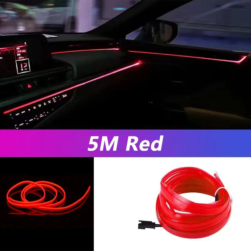 5M Led Strip Light Neon EL Wiring Decorative Lamp For BYD