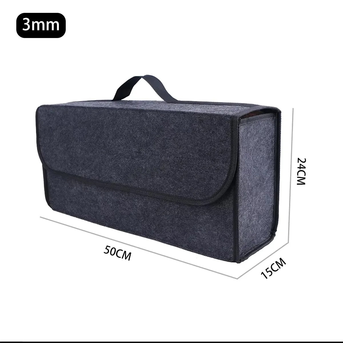 1PC Dark Gray Car Felt Storage Box for BYD Car
