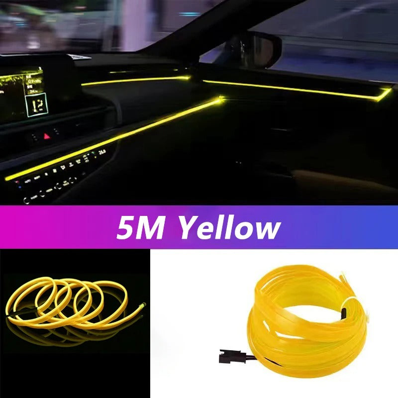 5M Led Strip Light Neon EL Wiring Decorative Lamp For BYD