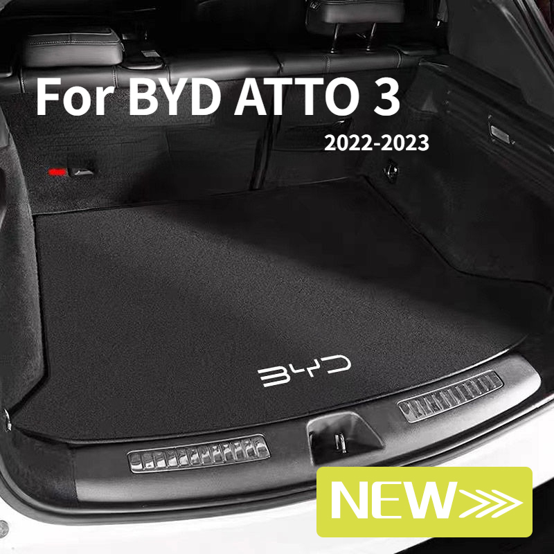 BYD Atto 3 Heavy Duty Automotive Rubber Trunk Floor Mat Cargo Liner