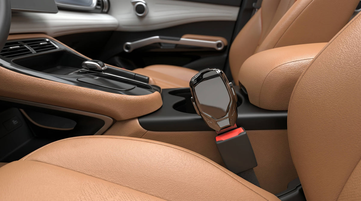 Metal seat belt extension clip accessory for BYD owners