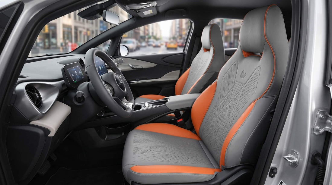 Nappa leather BYD Dolphin seat cushion installed for daily city driving comfort