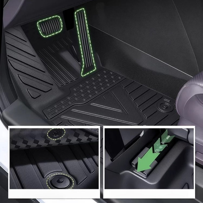 Full Coverage TPE Floor Mats for Fangchengbao Tai 3 Tai 7 Bao 5 and Bao 8