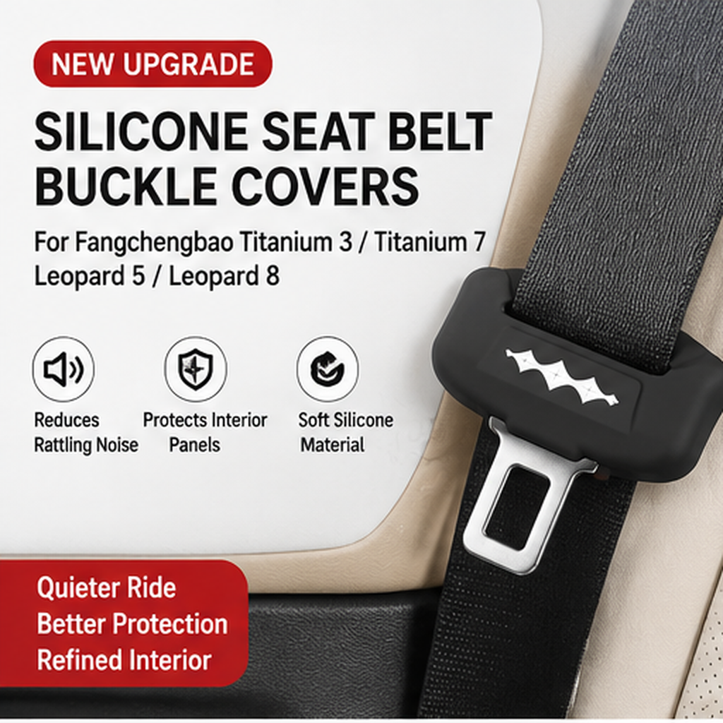 Silicone Seat Belt Buckle Protective Covers for Fangchengbao Titanium 3 / Titanium 7 / Leopard 5 / Leopard 8