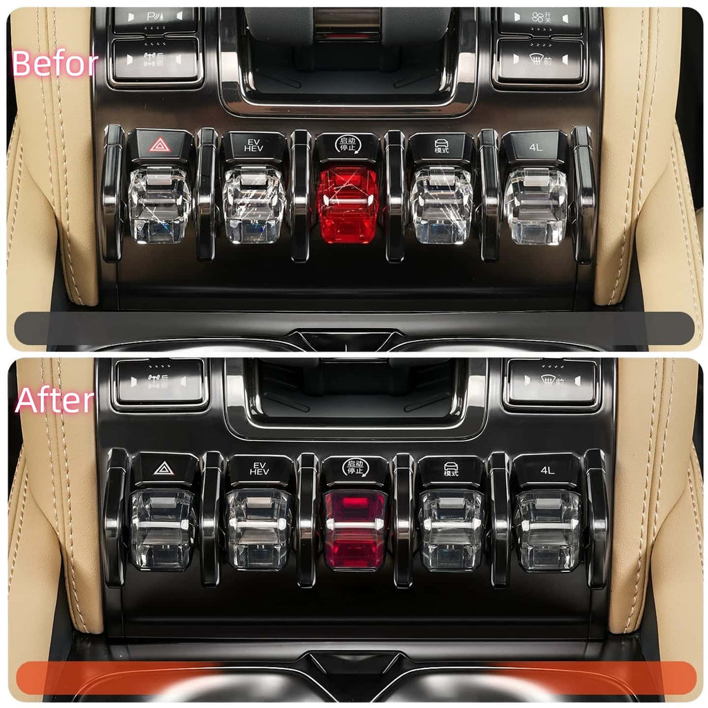 TPU Center Console Button Covers for Fangchengbao Bao 5 Bao 8 and Tai 3 Set of 5