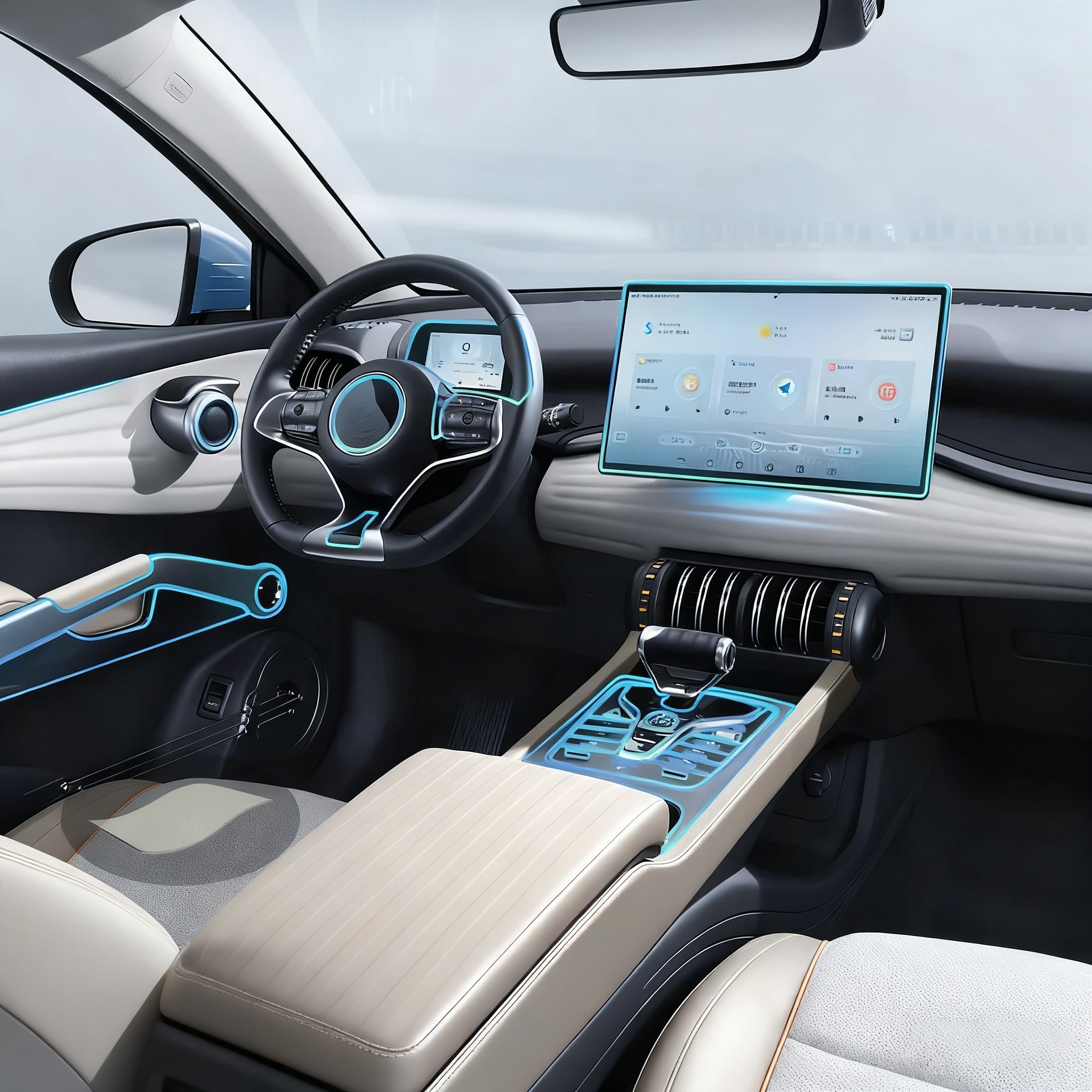 BYD  Center Console Transparent TPU Protective Film