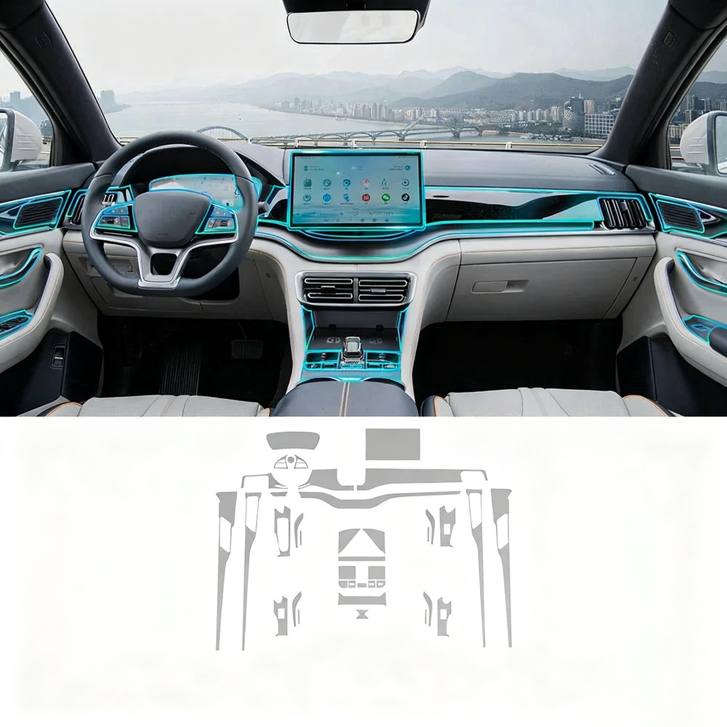 BYD  Center Console Transparent TPU Protective Film