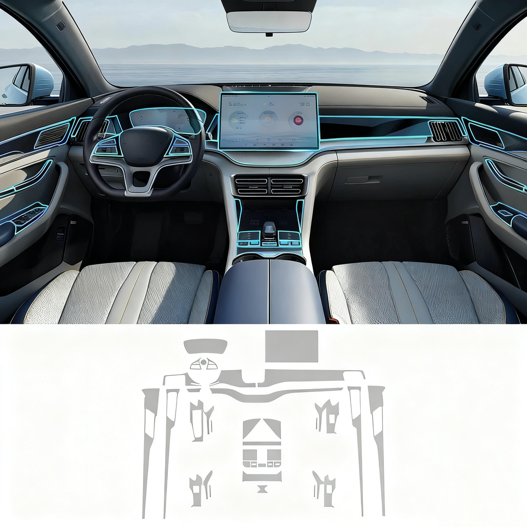 BYD  Center Console Transparent TPU Protective Film