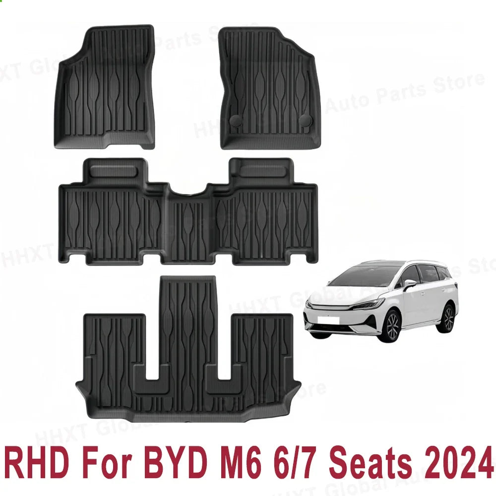 RHD Car Floor Mats For BYD M6 2024