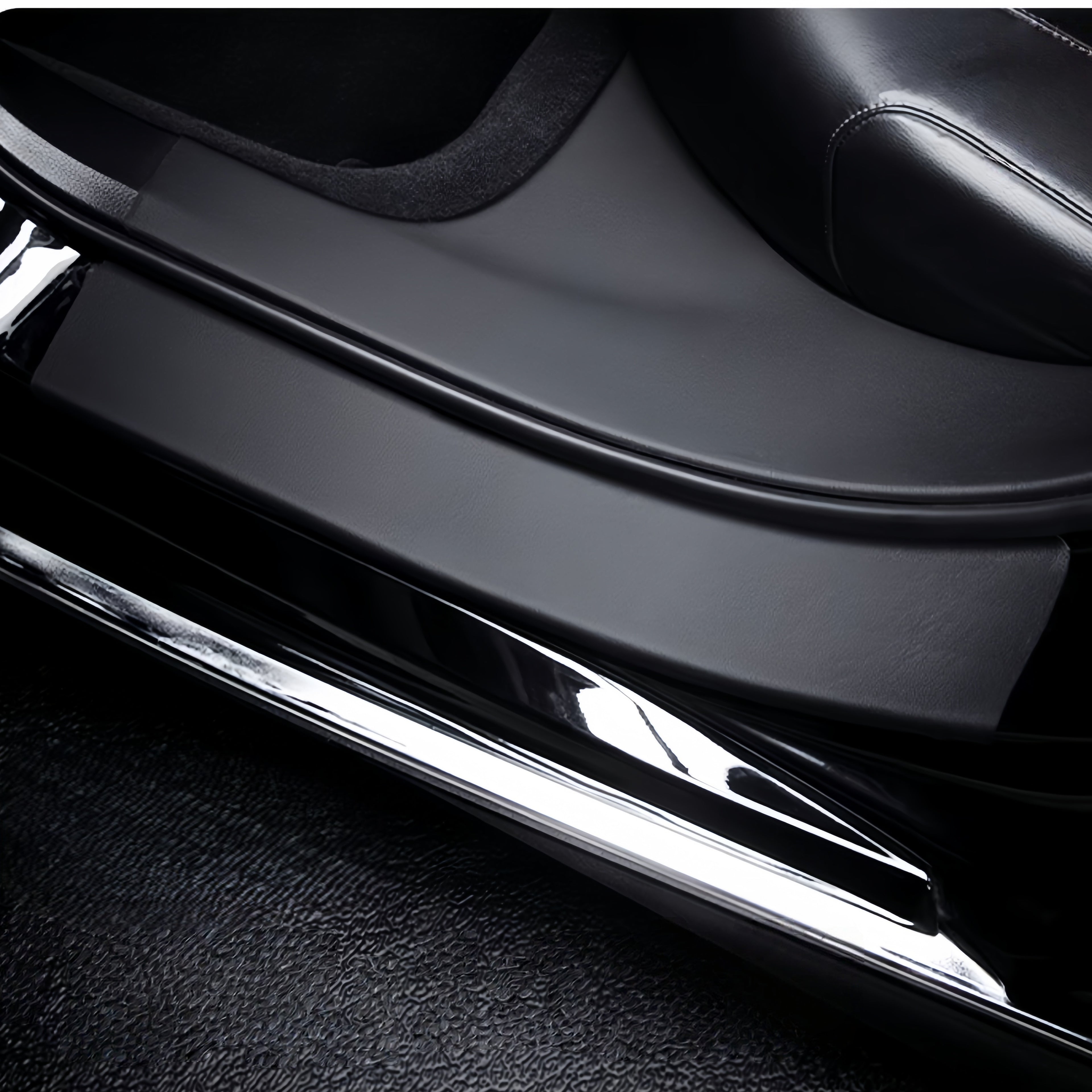 Car Door Sill Leather Stickers Rotection Plate For BYD