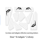 10 pegatinas reflectantes de advertencia para puerta de coche para BYD Dolphins 2024 2023 2022