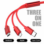3 In 1 Fast Charger USB Data Cable For BYD