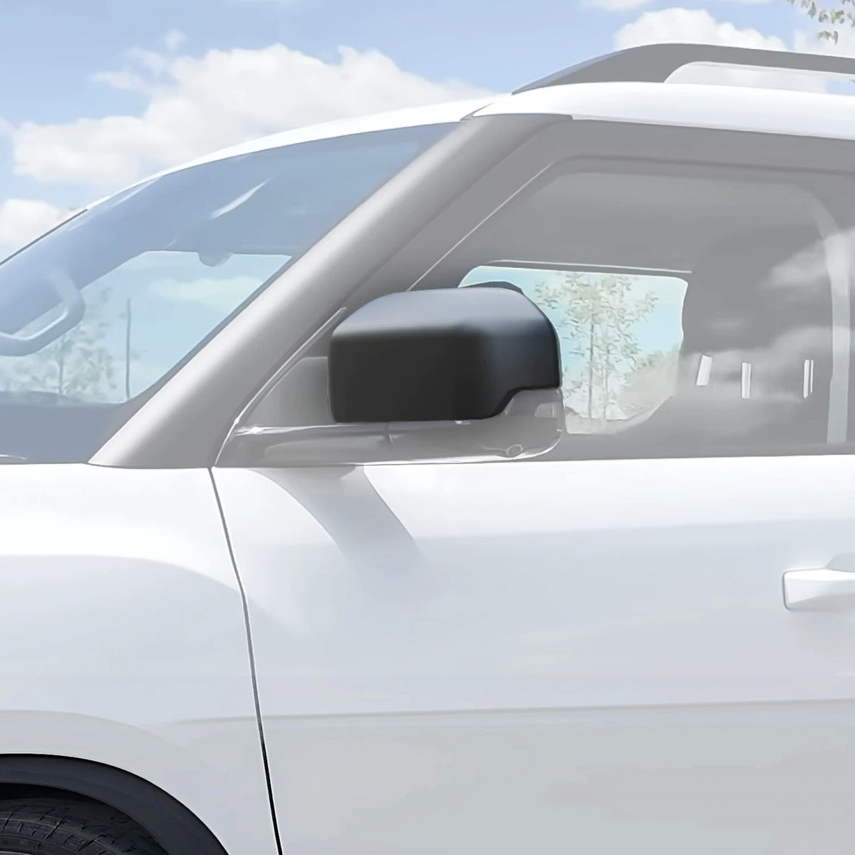 BYD Shark 6 Pickup Black Knight Style Side Mirror Cover Gloss Black Housing