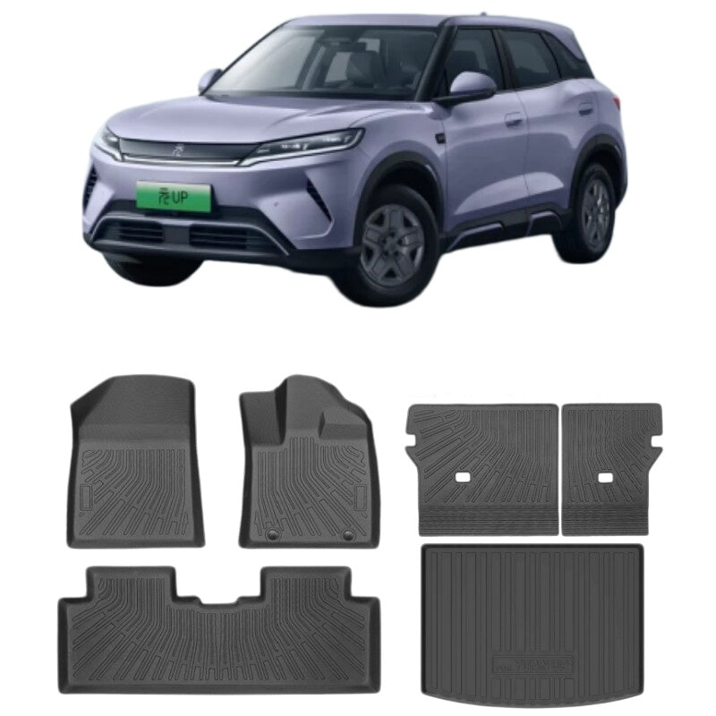 RHD Waterproof TPE Floor Mats Trunk Mat for 2025 BYD Yuan UP / Atto 2