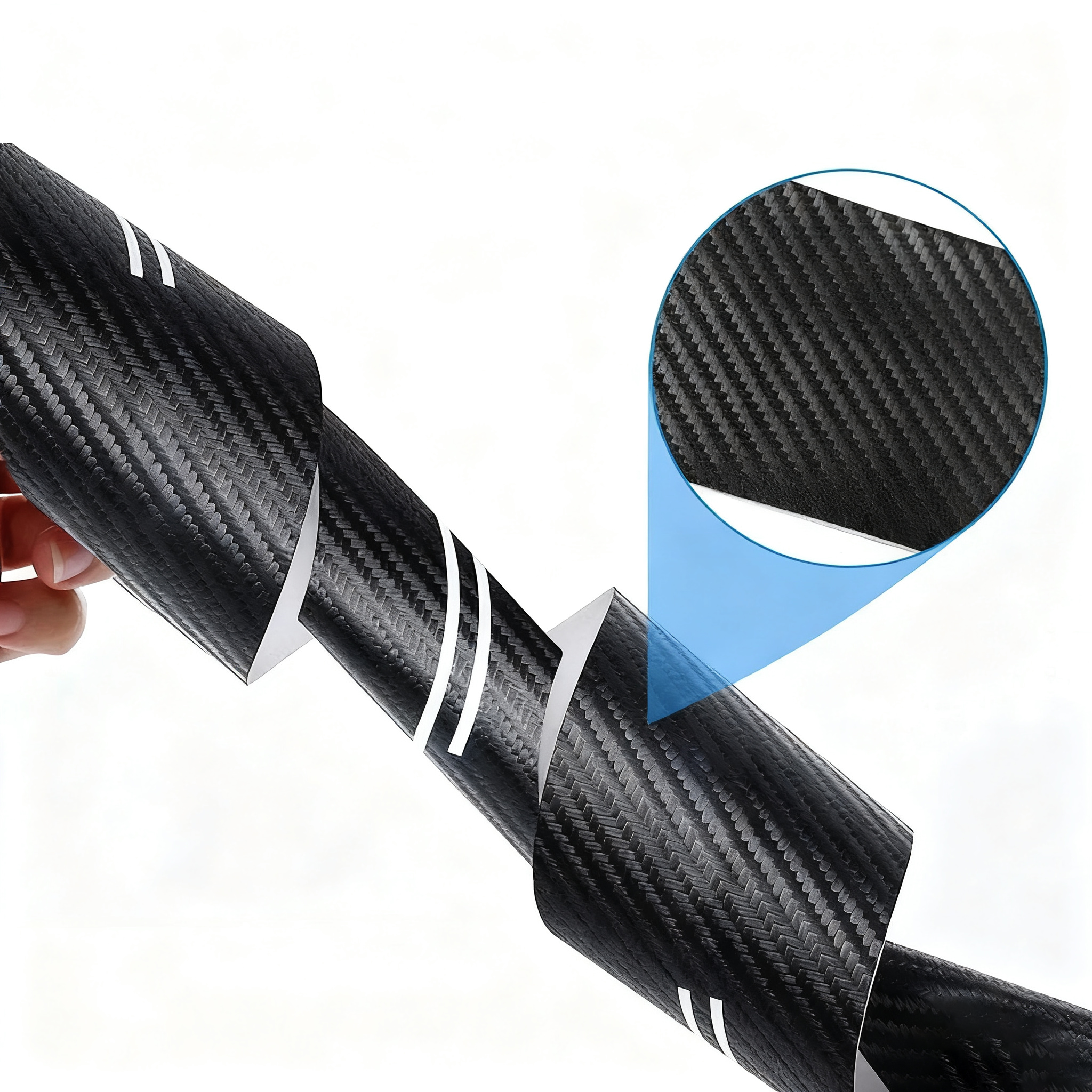 4 Pcs Carbon Fiber Auto Tür Sill Protektoren Streifen Für BYD ATTO 3 E6 F3 Song Max 