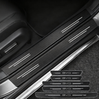 4 protectores de umbral de puerta de coche de fibra de carbono para BYD ATTO 3 E6 F3 Song Max 