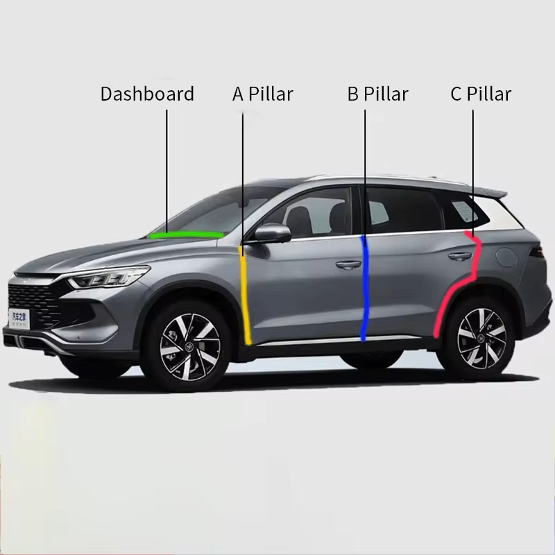 BYD A-pillar B-pillar C-pillar Dashboard Rubber Car Seals Edge Sealing Strips