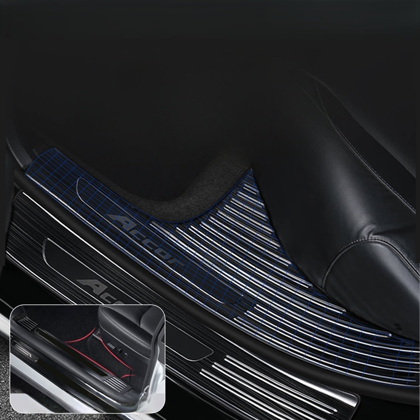 Stainless Steel Door Sill Trim & Kick Plate for BYD Fangchengbao Titan 3/Titan 7/Leopard 5/ 8