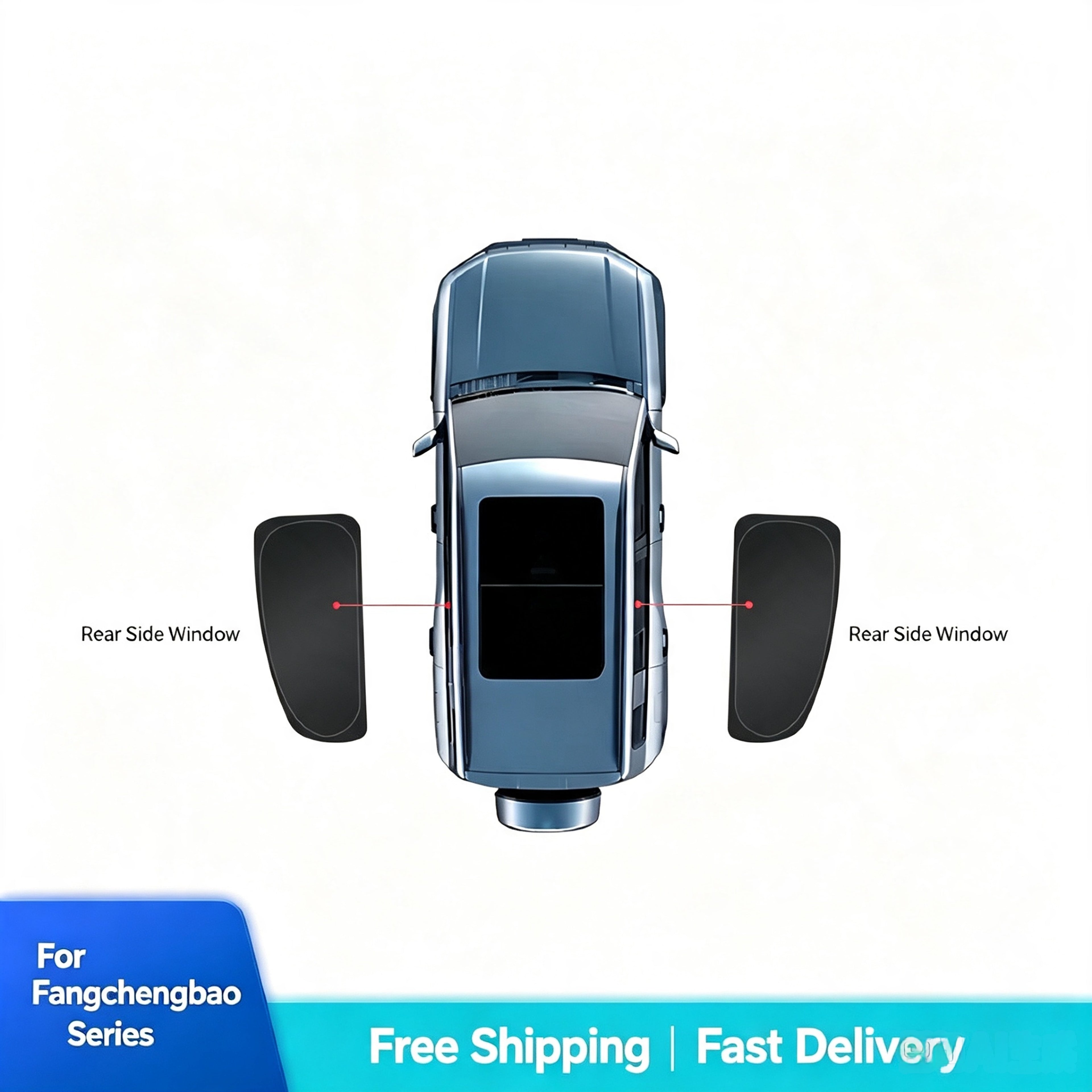 FCB Bao 5 / Bao 8 / Tai 3 / Tai 7 Car Window Sunshade Set