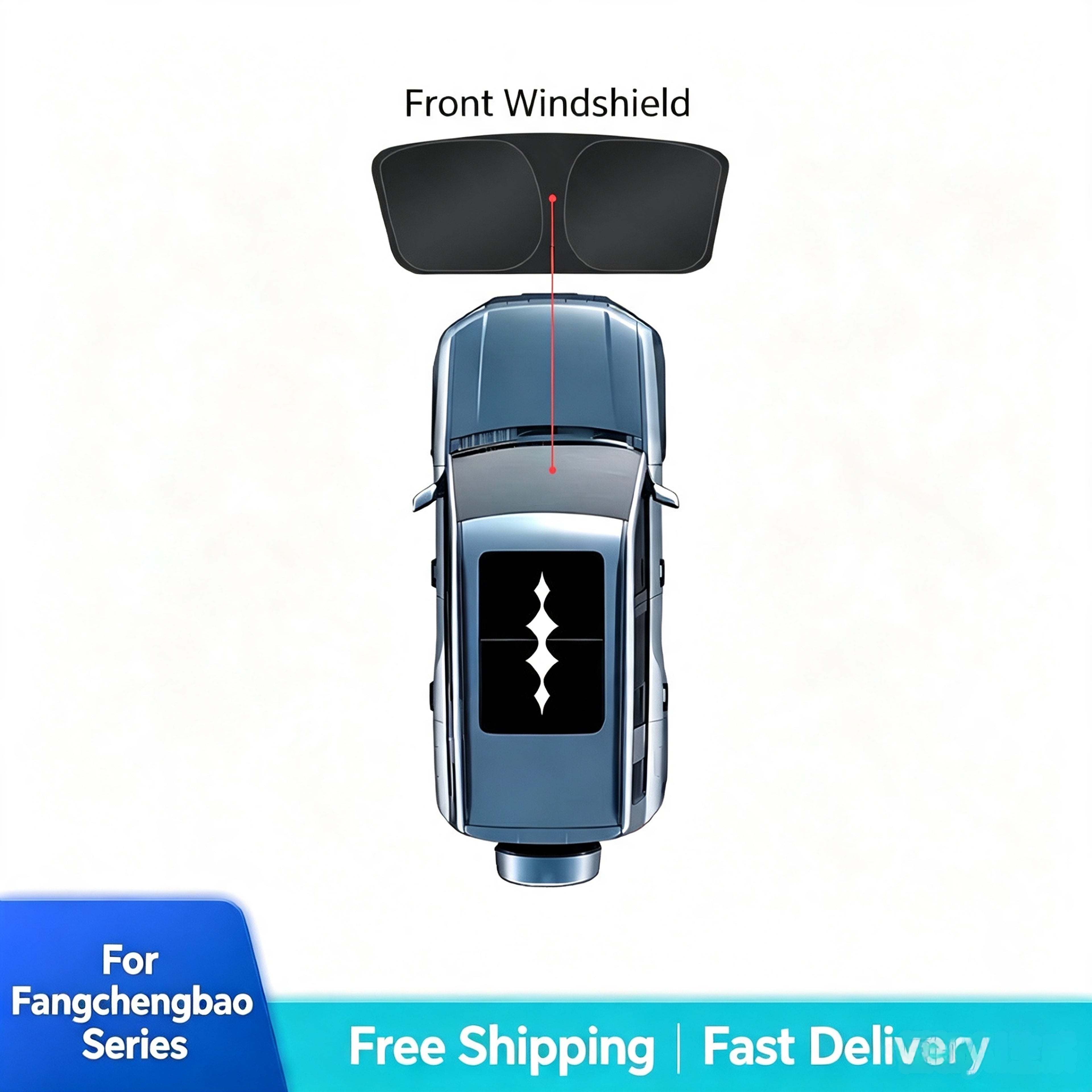FCB Bao 5 / Bao 8 / Tai 3 / Tai 7 Car Window Sunshade Set