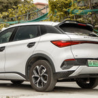 Embellecedor triangular para ventana lateral de ala trasera, 2 unidades, ABS, negro brillante, accesorios Atto3 para BYD Atto 3 