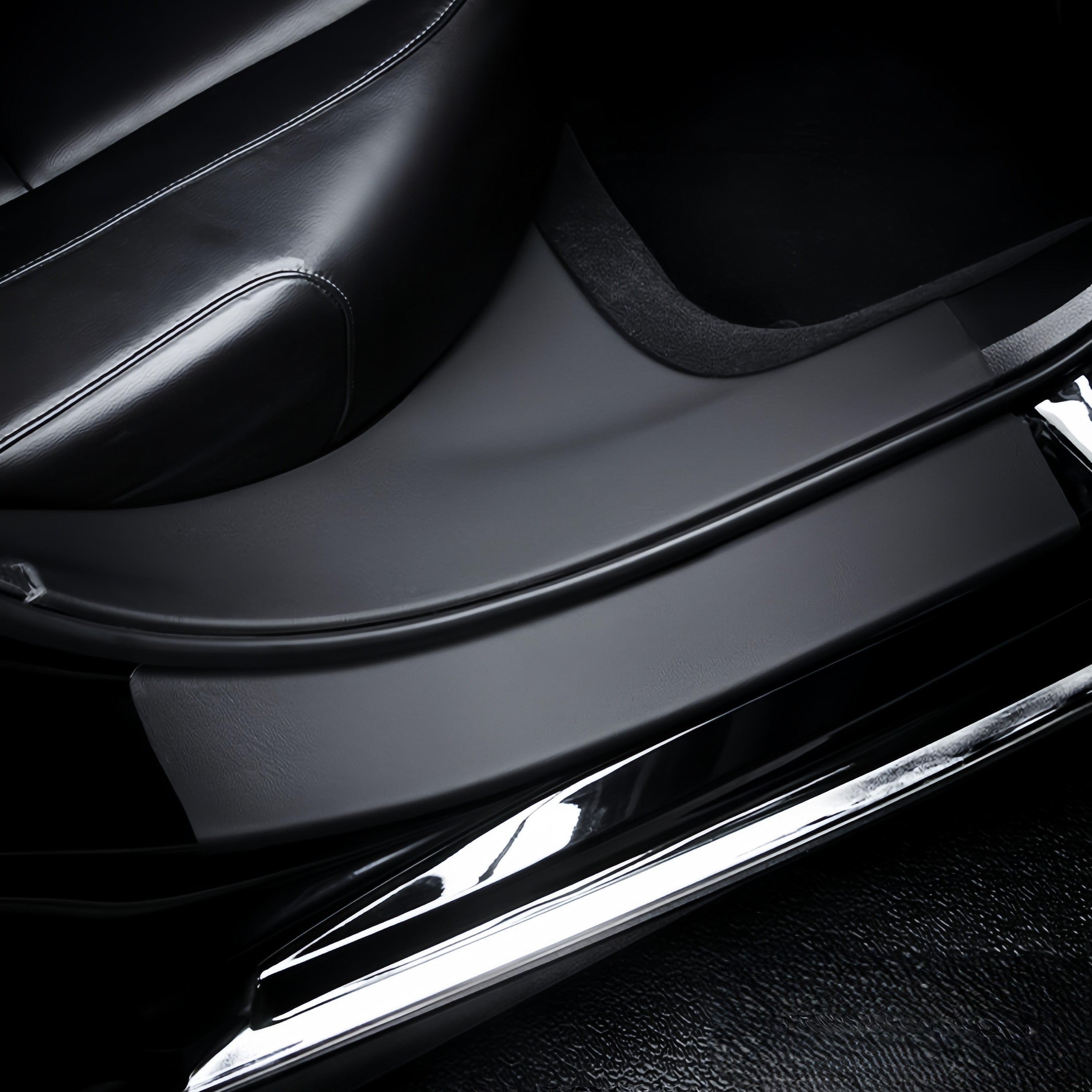Car Door Sill Leather Stickers Rotection Plate For BYD
