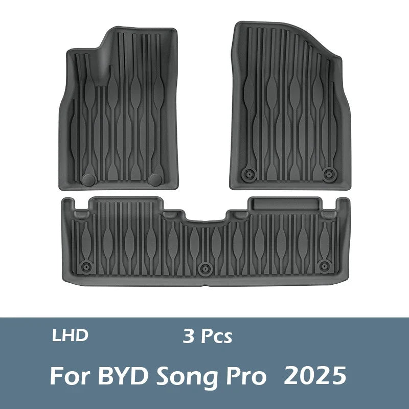 TPE Car Floor Mats For BYD Song Pro Dmi 2024 2025