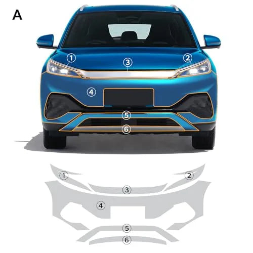 Película protectora de pintura para coche BYD Atto 3 precortada PPF, invisible, autorreparadora, TPU, impermeable, HD, antiarañazos 