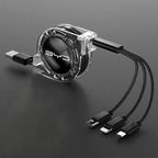 3 In 1 Fast Charger USB Data Cable For BYD