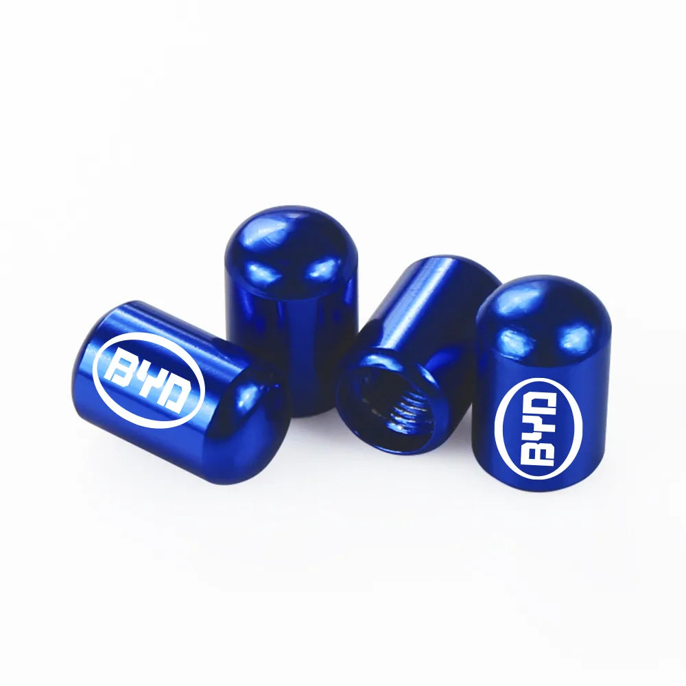 4 tapones de válvula para neumáticos de coche BYD Tang F3 E6 Atto 3 Yuan Plus Song