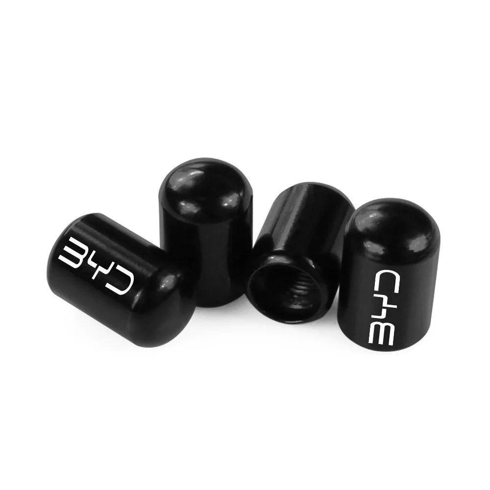 4PCS Auto Reifen Ventil Kappen Für BYD Tang F3 E6 Atto 3 Yuan Plus Song