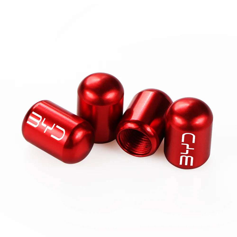 4 tapones de válvula para neumáticos de coche BYD Tang F3 E6 Atto 3 Yuan Plus Song