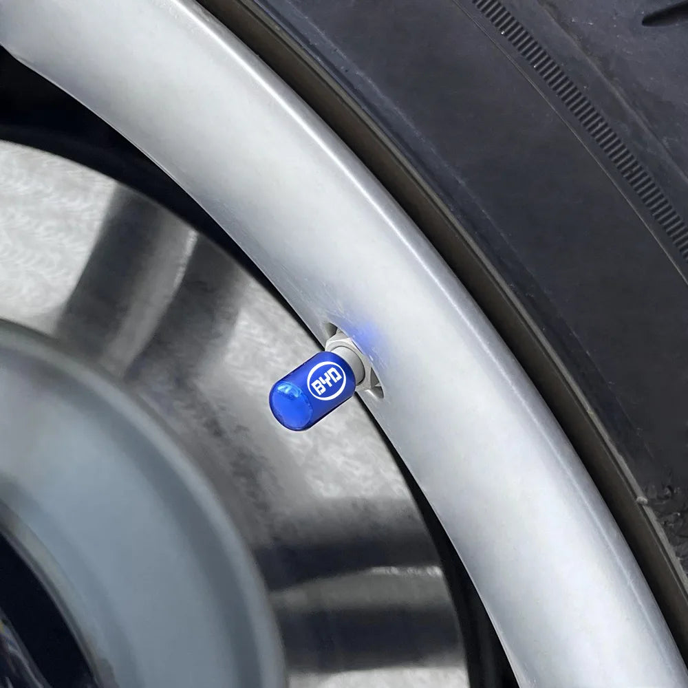 4 tapones de válvula para neumáticos de coche BYD Tang F3 E6 Atto 3 Yuan Plus Song