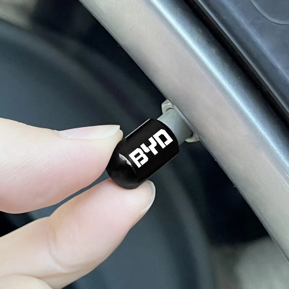 4 tapones de válvula para neumáticos de coche BYD Tang F3 E6 Atto 3 Yuan Plus Song