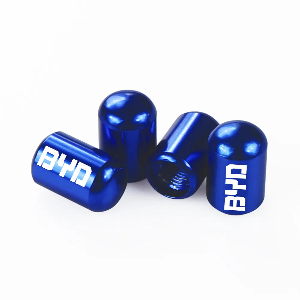 4 tapones de válvula para neumáticos de coche BYD Tang F3 E6 Atto 3 Yuan Plus Song