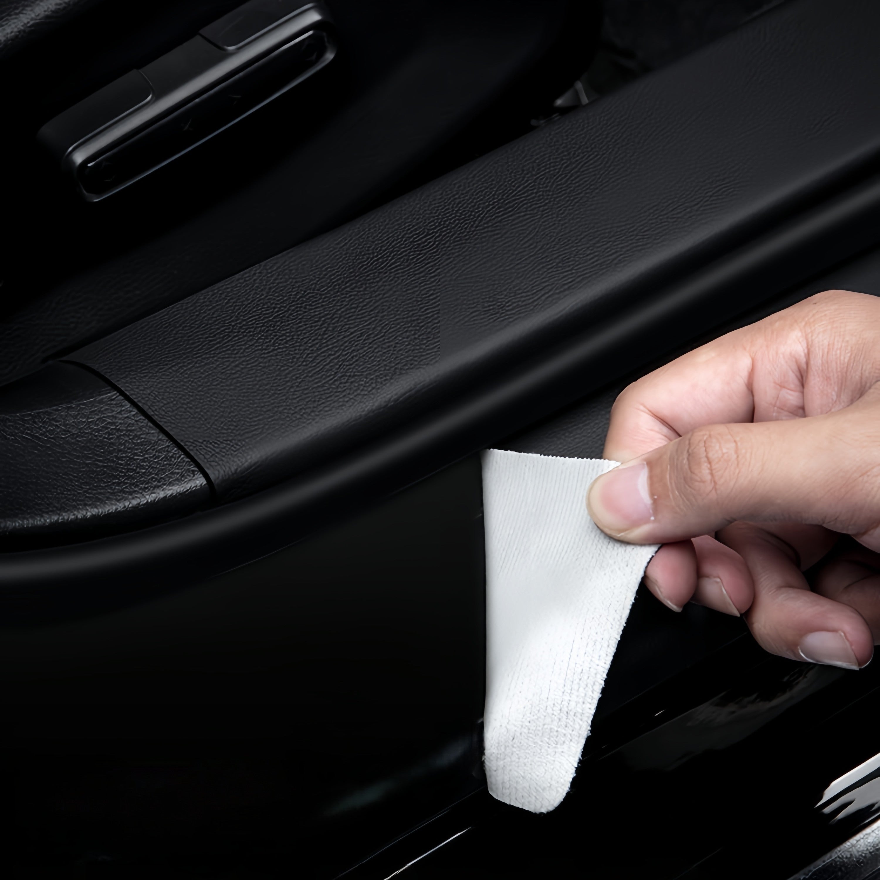 Car Door Sill Leather Stickers Rotection Plate For BYD
