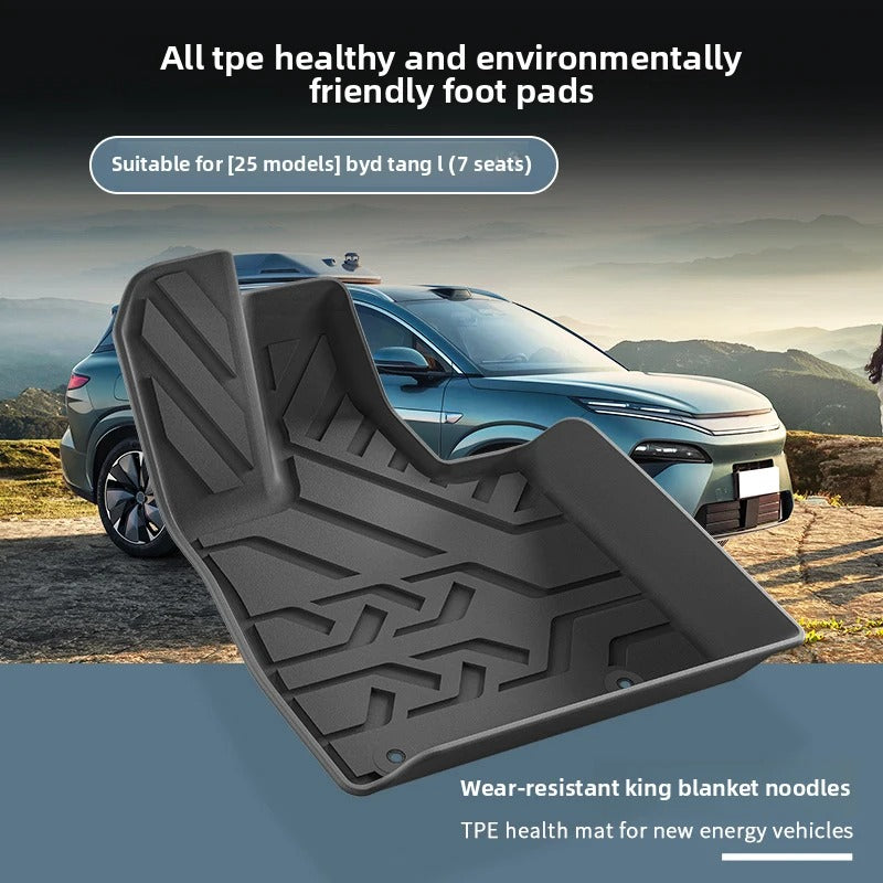 For BYD Tang L / Sealion 8 2025 2026 TPE Floor Mats & Cargo Liners All Weather