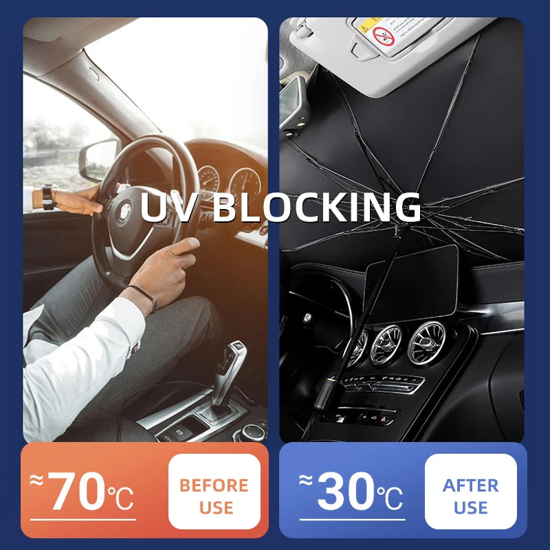 Auto Windschutzscheibe Sonnenschirm Regenschirm Faltbare Auto Sonnenblende für BYD Auto Alle Modell 