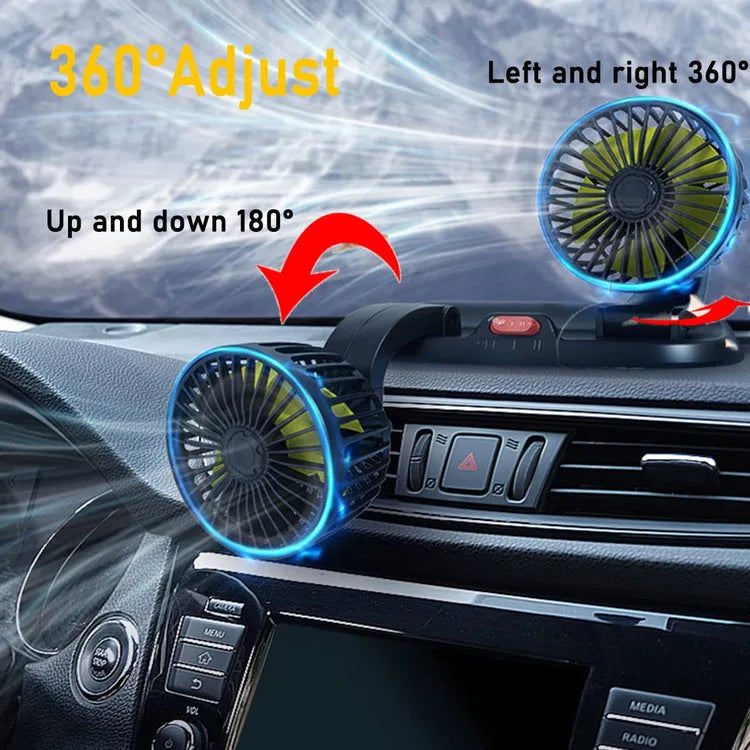Ventilador para vehículo automóvil, camión, furgoneta, SUV, autocaravana, barco
