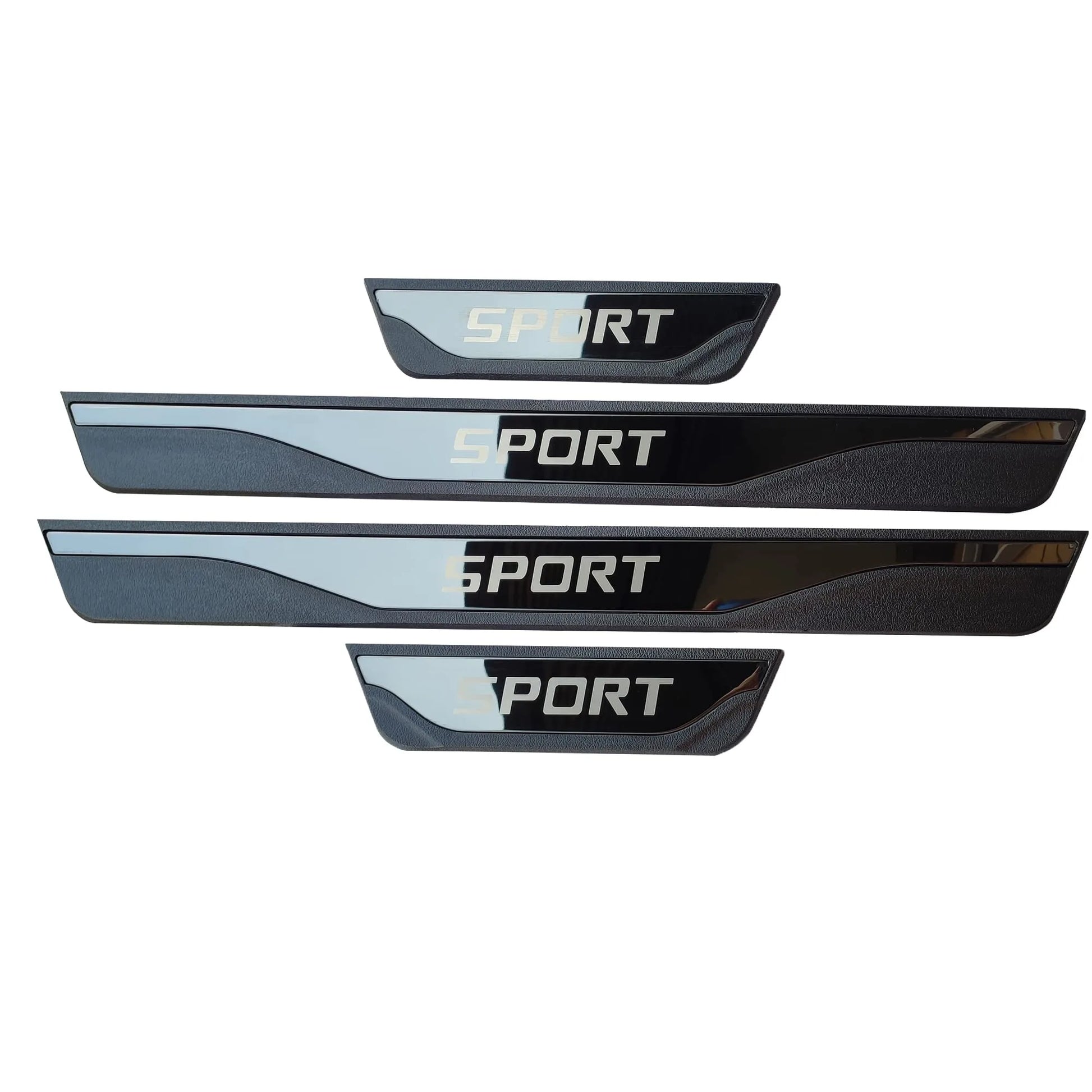 4 protectores de umbral de puerta de coche para BYD ATTO, 3 protectores de borde de puerta de coche con cinta de cuero de fibra. 