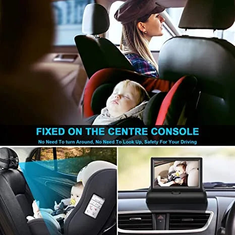 Baby Car Mirror, 4.3'' HD Night Vision Function Car Mirror Display