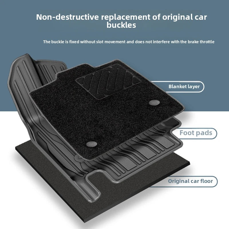 For BYD Tang L / Sealion 8 2025 2026 TPE Floor Mats & Cargo Liners All Weather