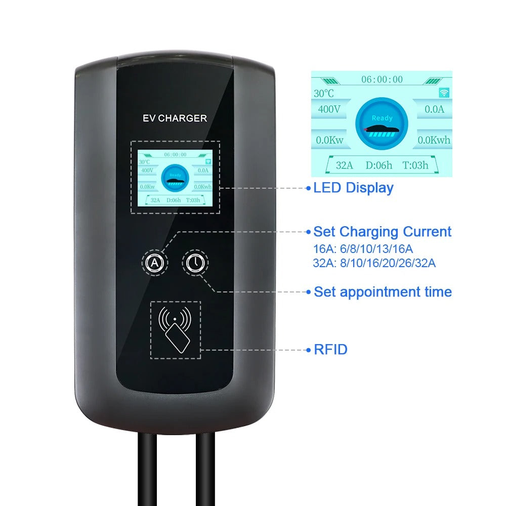 Type 2 EV Charging Station Wallbox APP Control